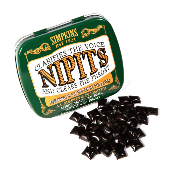 Pellets de regaliz mentol de nipits