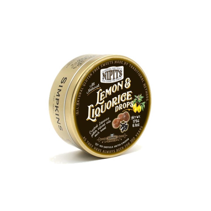 Simpkins Nipits Liquorice Aniseed 12g Mini Tins Pack Of 6 USA Seller Free Shipping